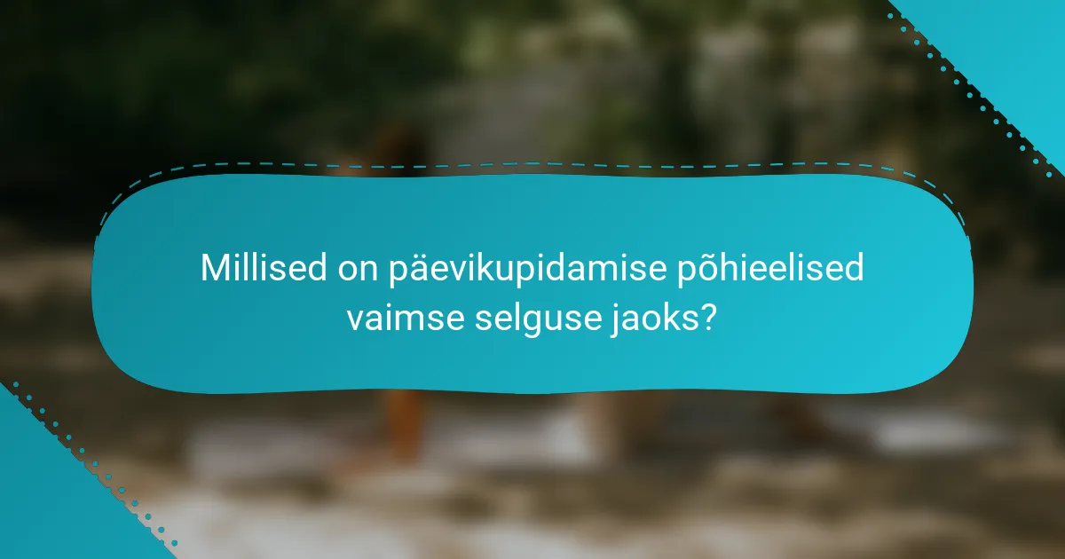 Millised on päevikupidamise põhieelised vaimse selguse jaoks?